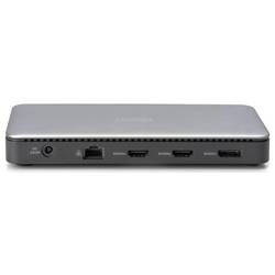 Digitus USB-C® dokovací stanice DA-70917 vč. funkce nabíjení, integrovaná čtečka karet, Podporuje rozlišení 8K při frekvenci 30 Hz (1x) / 4K při 30 Hz (2x)