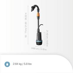 GARDENA Akku-Regenfasspumpe 2600 Comfort 18V P4A Ready-To-Use Set přístroje využívající dešťovou vodu 2600 l/h 1.8 m