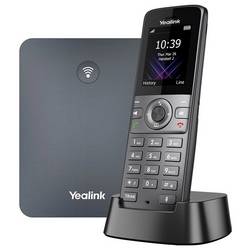 Yealink W74P DECT System šňůrový telefon, VoIP handsfree, kompatibilní s naslouchadly barevný displej šedá
