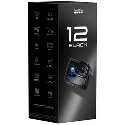 GoPro HERO12 Black Sportovní outdoorová kamera 5,3 K, 4K, 2,7K, Full HD, Bluetooth, duální displej, zpomalený pohyb / časová prodleva, odolné proti vodě, Wi-Fi