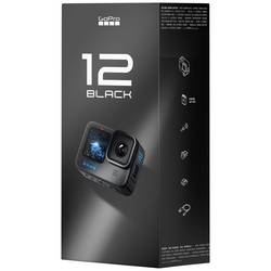 GoPro HERO12 Black Sportovní outdoorová kamera 5,3 K, 4K, 2,7K, Full HD, Bluetooth, duální displej, zpomalený pohyb / časová prodleva, odolné proti vodě, Wi-Fi