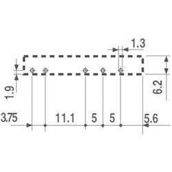 Finder 93.11 patice pro relé S úchytným třmenem , Finder řada 34, Finder 34.51, Finder 34.81, (d x š x v) 33 x 6.2 x 28.35 mm, 1 ks