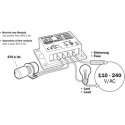 Kemo M028N regulátor výkonu hotový modul 110 V/AC, 230 V/AC 18 A