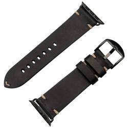 JT Berlin Watchband Alex II Vintage náramek 42 mm, 44 mm, 45 mm, 46 mm M černá Watch Series 1, Watch Series 2, Watch Series 3, Watch Series 4, Watch Series 5,