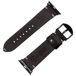 JT Berlin Watchband Alex II Vintage náramek 42 mm, 44 mm, 45 mm, 46 mm M černá Watch Series 1, Watch Series 2, Watch Series 3, Watch Series 4, Watch Series 5,