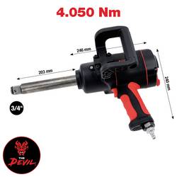 KS Tools 512.3405 pneumatický rázový šroubovák Točivý moment (max.): 4050 Nm