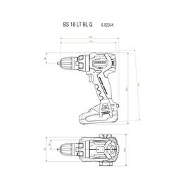 Metabo BS 18 LT BL Q aku vrtací šroubovák, 18 V Li-Ion 602334890