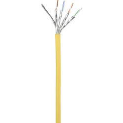 Renkforce RF-5088652 RJ45 síťové kabely, propojovací kabely CAT 6A S/FTP 5.00 m žlutá s ochranou, samozhášecí 1 ks