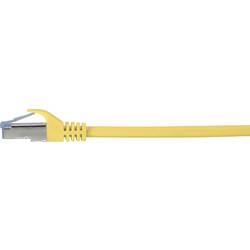 Renkforce RF-5088652 RJ45 síťové kabely, propojovací kabely CAT 6A S/FTP 5.00 m žlutá s ochranou, samozhášecí 1 ks