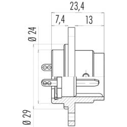 binder 09 0061 00 05 09-0061-00-05 kulatý faston, 1 ks