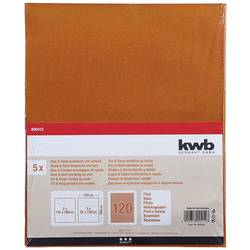 kwb 800412 brusný papír Zrnitost 120 (d x š) 280 mm x 230 mm 5 ks