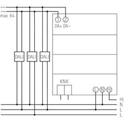 Theben KNX 4940303 Gateway DALI Gateway P64 KNX