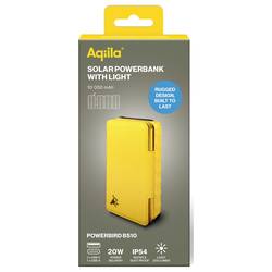 Aqiila Powerbird BS10, AQPBPBIBS1SG973 solární powerbanka, 6 W, 10000 mAh