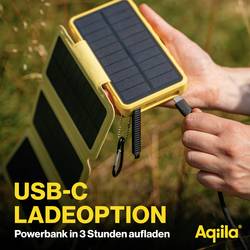 Aqiila Powerbird BS10, AQPBPBIBS1SG973 solární powerbanka, 6 W, 10000 mAh
