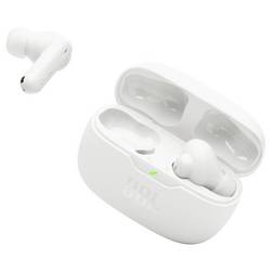 JBL Wave Beam 2 špuntová sluchátka (In Ear) Bez kabelu, Bluetooth® bílá Potlačení hluku Nabíjecí pouzdro