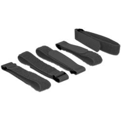 Delock kabelový manažer na suchý zip (d x š) 300 mm x 20 mm černá 5 ks