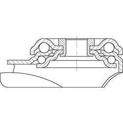 Blickle 928358 LKRA-POES 127KF-11-FI-SG otočné kolečko Ø kola: 125 mm nosnost (max.): 120 kg 1 ks