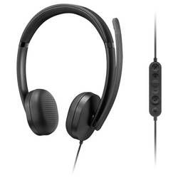 Lenovo LENOVO Wired VoIP Headset 5000 Teams Headset otevřená (On Ear) kabelová černá headset