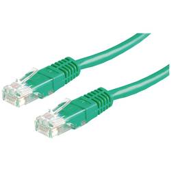 Value 21.99.1543 RJ45 síťové kabely, propojovací kabely CAT 6 U/UTP 2.00 m zelená nestíněný 1 ks