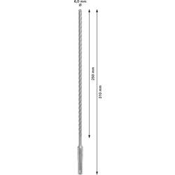 Bosch Accessories 2608836612 2608836612 wolfram-karbid příklepový vrták 6 mm Celková délka 310 mm SDS plus 1 ks