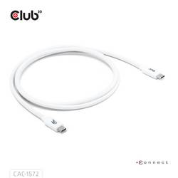 club3D Kabel USB-C USB 4.0 USB-C ® zástrčka 1.20 m bílá CAC-1572