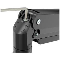 Neomounts NM-D775DX3BLACK držák na stůl pro monitor 3 Displej: (s) 43,2 cm (17) - 61 cm (24) černá nakláněcí, otočný, naklápěcí, nastavitelná výška