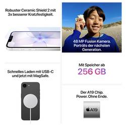 Apple iPhone 17e černá 256 GB Energetická třída (EEK2021) A (A - G) 15.5 cm (6.1 palec)