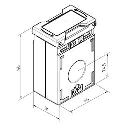 Celsa ALO R21 250/5A 2.5VA Kl. 1 70142-0125-0250 okenní proudový transformátor Primární proud 250 A Sekundární proud 5 A Ø průchodky vodiče:20 mm 1 ks