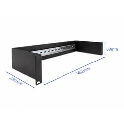 Delock 66884 19 palec Zásuvný systém pro síťové stojany (racky) 2 U černá