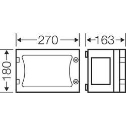 Hensel FP 0120 68000201 pouzdro 270 x 180 x 163 plast 1 ks