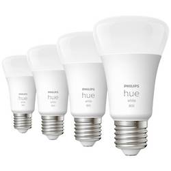 Philips Hue sada 4 LED žárovek 871951431914100 Energetická třída (EEK2021): F (A - G) Hue White Viererpack 4x800lm 60W E27 36 W teplá bílá