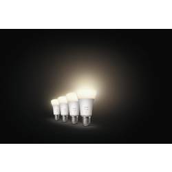 Philips Hue sada 4 LED žárovek 871951431914100 Energetická třída (EEK2021): F (A - G) Hue White Viererpack 4x800lm 60W E27 36 W teplá bílá