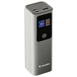 Verbatim Charge ´n´ Go powerbanka Li-Ion, 27000 mAh, QC 3.0, šedá, Indikátor stavu