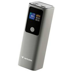 Verbatim Charge ´n´ Go powerbanka Li-Ion, 27000 mAh, QC 3.0, šedá, Indikátor stavu