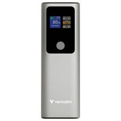 Verbatim Charge ´n´ Go powerbanka Li-Ion, 27000 mAh, QC 3.0, šedá, Indikátor stavu