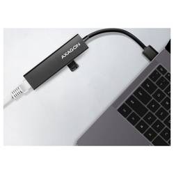 AXAGON HMA-GL3A USB Hub USB 3.2 (Gen 1x1) , čtečka karet, RJ45 USB 3.0 5 GBit/s černá