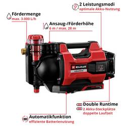 Einhell Power X-Change AQUINNA 18/30 F LED AUTOMATIC aku zahradní čerpadlo 3000 l/h 28 m