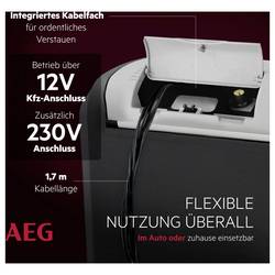 AEG KK20 přenosná lednice (autochladnička) Energetická třída (EEK2021): D (A - G) termoelektrický (peltierův článek) černá, šedá 20°C pod teplotu okolí