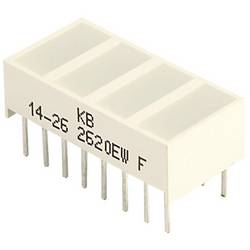 Kingbright KB-2620EW LED bargraf 8násobná červená (d x š x v) 20.04 x 9.94 x 6.12 mm