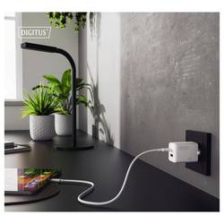 Digitus DA-10302 USB nabíječka, 1x USB A , 1x USB-C®, 45 W, bílá
