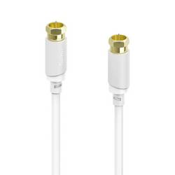 Hama antény, SAT kabel [1x koaxiální zástrčka - 1x koaxiální zástrčka] 1.5 m 120 dB bílá