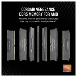 Corsair VENGEANCE DDR5 6000MT/s 16GB - Grey RAM modul pro notebooky DDR5 16 GB 1 x 16 GB 288pin DIMM CL36 CMK16GX5M1E6000Z36