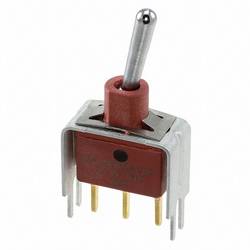 C & K Switches E101SD1V3BE Toggle Switch E Series 20 V/AC, 20 V/DC 1x zap/zap IP57 1 ks Bulk