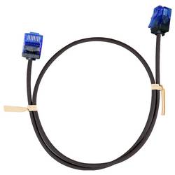 LogiLink CQ3063U RJ45 síťové kabely, propojovací kabely CAT 6A U/UTP 3.00 m černá extrémně tenký , flexibilní provedení, samozhášecí, bez halogenů 1 ks