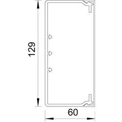 OBO Bettermann 6021859 kabelová lišta (d x š x v) 2000 x 130 x 60 mm 1 ks krémově bílá
