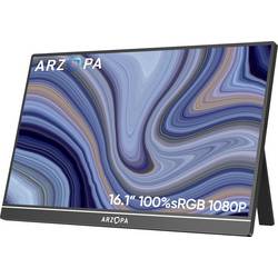 Arzopa Z1C Přenosný monitor 40.9 cm (16.1 palec)1920 x 1080 Pixel, 16:9, 25 ms, IPS LCD