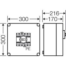 Hensel Mi 7214 výkonový odpínač 1 ks Spínací napětí (max.): 690 V/AC (š x v x h) 300 x 300 x 216 mm