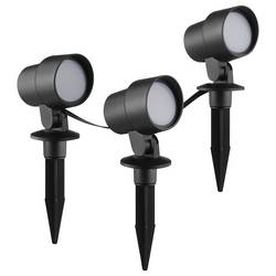 Brilliant G40911/06 Außenspießleuchte 3er Set zahradní osvětlení Energetická třída (EEK2021): F (A - G) LED pevně vestavěné LED černá