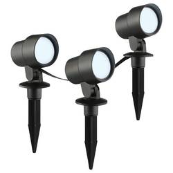 Brilliant G40911/06 Außenspießleuchte 3er Set zahradní osvětlení Energetická třída (EEK2021): F (A - G) LED pevně vestavěné LED černá