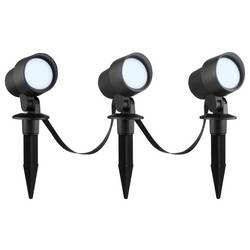 Brilliant G40911/06 Außenspießleuchte 3er Set zahradní osvětlení Energetická třída (EEK2021): F (A - G) LED pevně vestavěné LED černá
